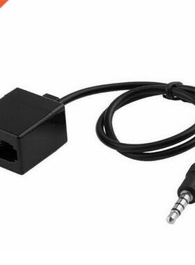 3.5mm Male Jack to RJ9 4P4C Female Converter Extension Cable