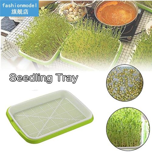 Hydroponics Double Layer Arc Plastic Seedling Tray Wall-moun