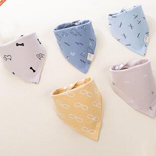 5 PCS/Lot Baby Bibs Bandana Cotton Burp Cloths Newborn Infan