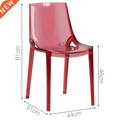600 Nordic transparent dining chair plaic creative design