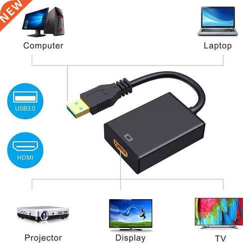 USB 3.0 to HDMI Adapter 1080P Full HD External Video Card Mu