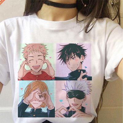 Jujutsu K Kawaii Graphic Tees Women Kawaii Summer Tops