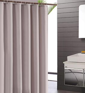 Waterproof Mildew Thickening Shower Curtain Solid Color Show