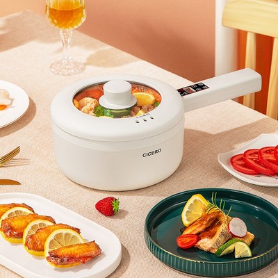 700W Electric Cooking Pot Portable Hot Pot Rice Cooker Multi