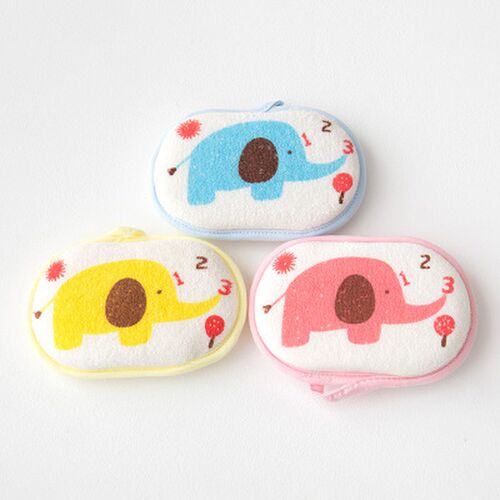 1pc Newborn Baby Cute Cotton Shower Bath Sponge Rub Cartoon