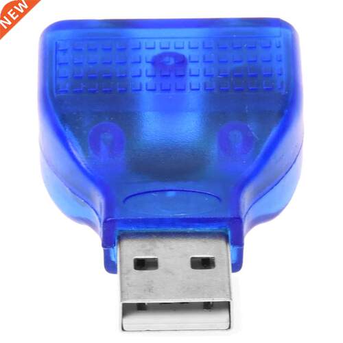 Small Slim USB 2.0 A Male to 2Port PS/2 PS2 FEMALE Mouse Key