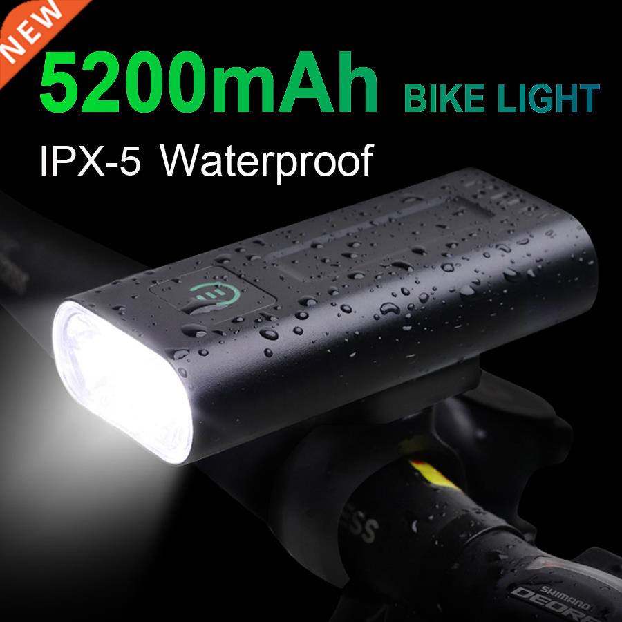 NEWBOLER 1000 Lumens Bicycle Headlight 5200mAh as Power Bank