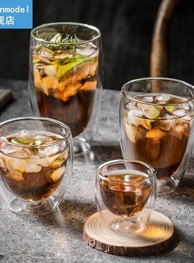 Double wall shot glass cup set Espresso coffee mugs whiskey