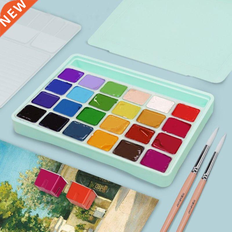 18/24 Colors Gouache Paint Set with Palette 30ml Watercolor