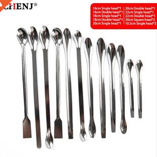 12pcs Stainless Steel Lab Spoon Spatula/Laboratory Sampling