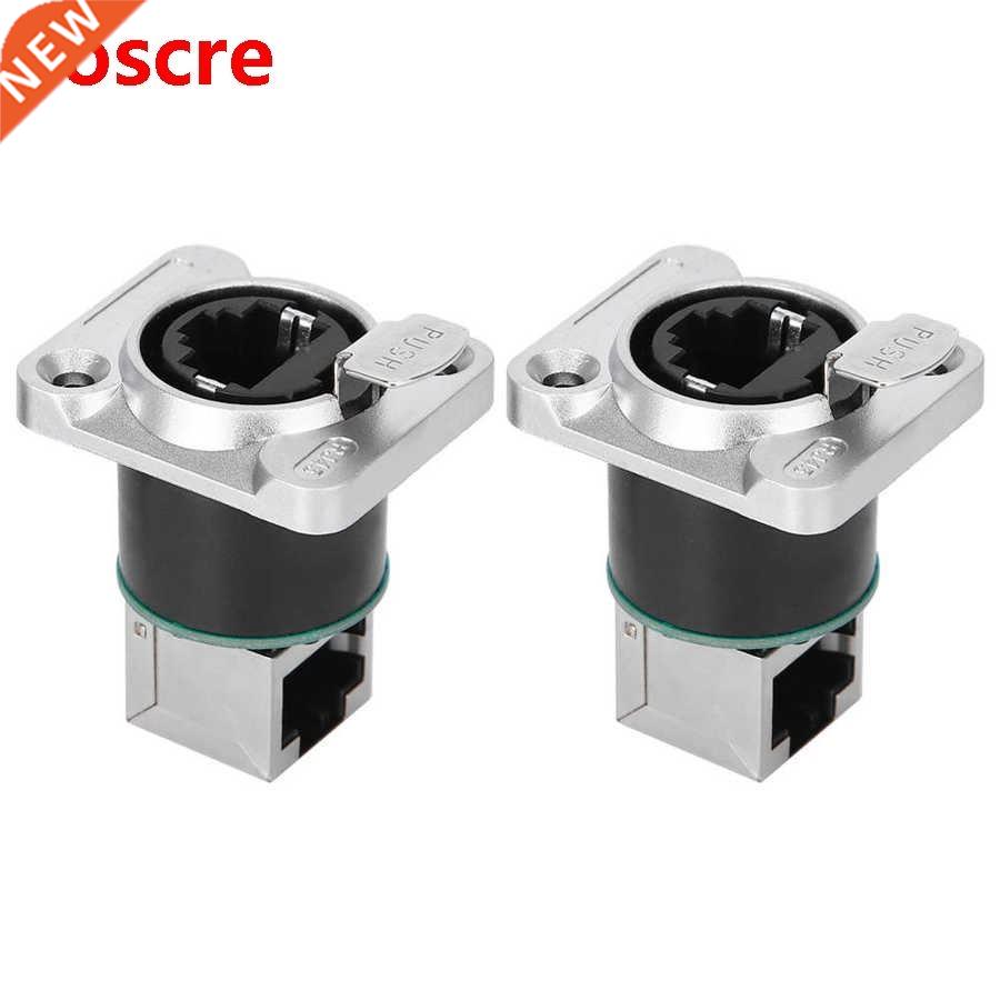 2Pcs RJ45 Angled Connector Fire Retardant Insulator Material
