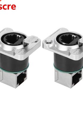 2Pcs RJ45 Angled Connector Fire Retardant Insulator Material