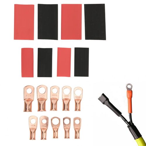 50Pcs Non-Insulated Ring Type Cable Crimp Connector Brass +