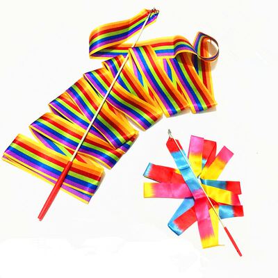 2M/4M Colorful Gym Ribbons Dance Ribbon Rhythmic Art Gymnast