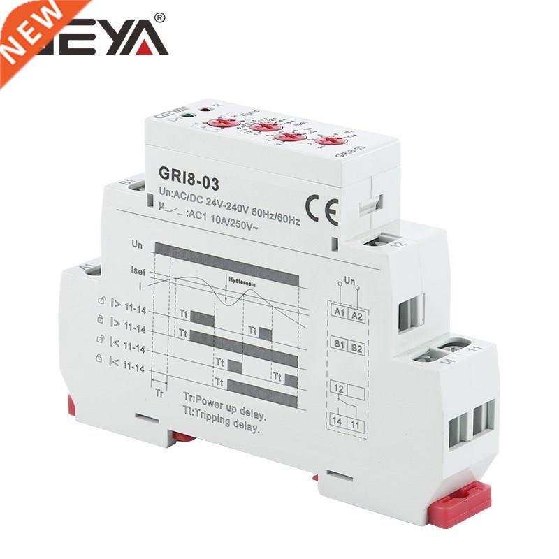 GEYA GRI8 03 Over Current or Under Current Adjustable Relay