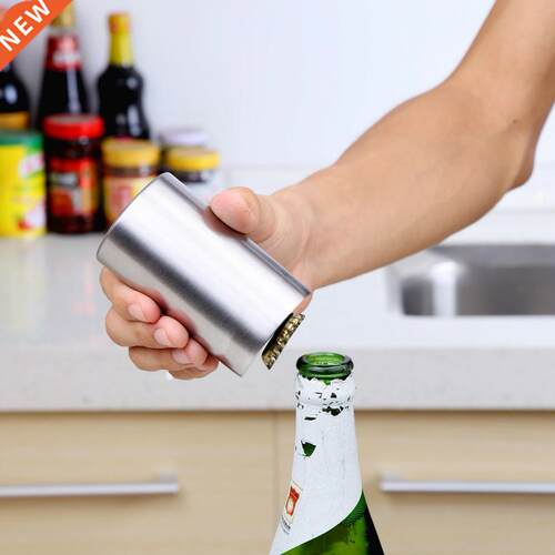 Household Stainless Steel Automatic Bottle Opener Beer Soda