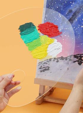 1pcs Acrylic Paint Palette Transparent Clear Gouache Tools C