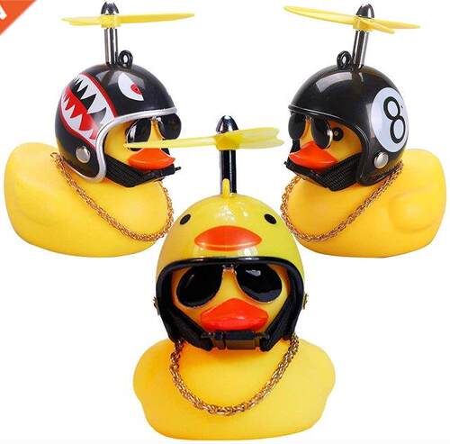 Rubber Duck Toy Car Ornaments Yellow Duck Car Dashboard Deco