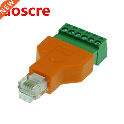 1pcs RJ12 Telephone Handset 6P6C Plug Connector Crimp Flat