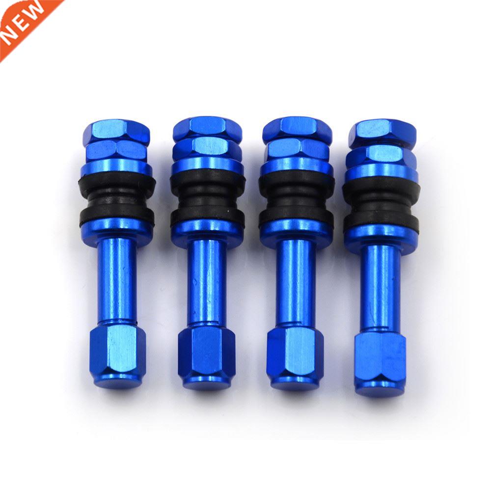 4pcs Aluminum Valve Stems Caps TR48E Bolt-in Auto Car Tubele