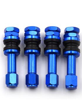 4pcs Aluminum Valve Stems Caps TR48E Bolt-in Auto Car Tubele