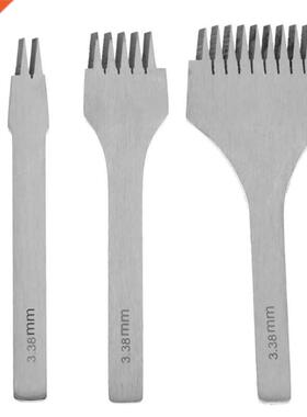 .8Mm White Steel Flat Chisel Leather Craft Tools Hole Punc