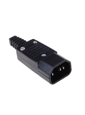 1PCS3 Pin IEC 320 C14 Male Plug Rewirable Power Connector So
