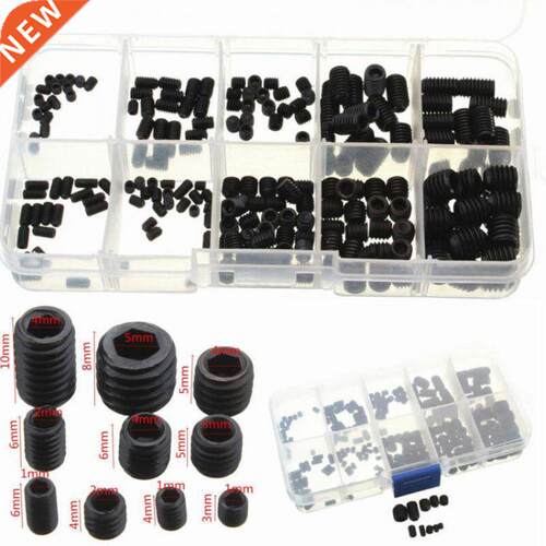 200pcs Black Allen Head Socket Hex Set Grub Screw Cup Point