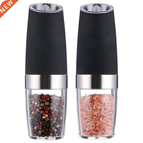 Gravity Electric Salt and Pepper Grinder Set with Adjuable