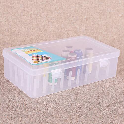 Empty Sewing Thread Storage Box Container Case Holder 42 Sp