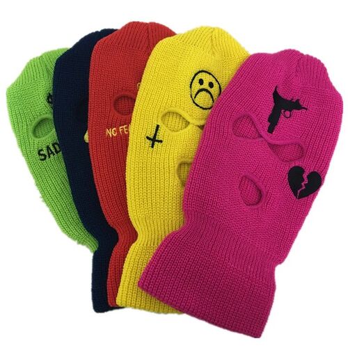 Neon Balaclava Three-hole Ski Mask Tactical Mask Full Face M