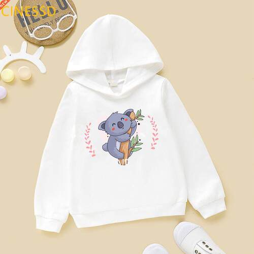 Cute Koala Animal Print Hoody Harajuku Kawaii Children Cloth