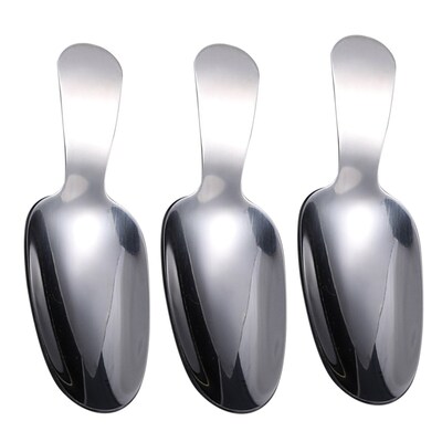 3Pcs Practical Stainless Steel Tea Spoons Teaware Short