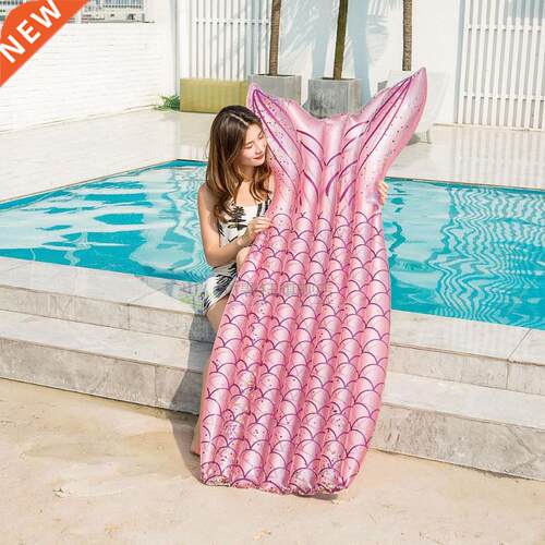 175cm Mermaid Inflatable Circle Float Pool Air Mattress Swim