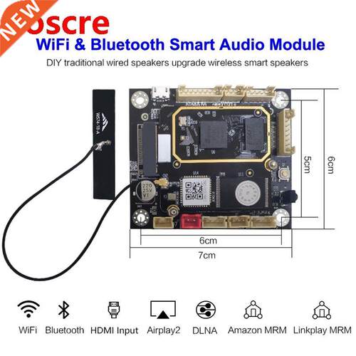 WIFI Bluetooth 5.0 Audio Receiver DIY Smart Adapter Board Mo