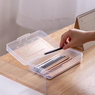 Lightweight Beautiful Translucent View Pen Storage Box Plas