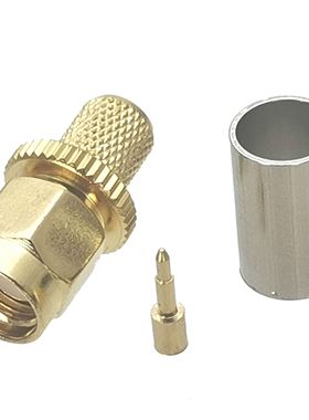 10pcs Connector SMA Plug Male Crimp For RG8X RG-8X LMR240 Ca