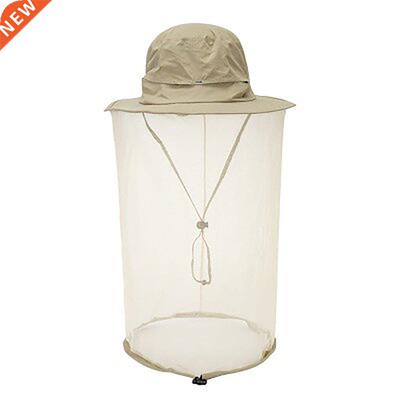 Summer Outdoor Women Men Anti Bug Bee Mosquito Hat Net Yarn