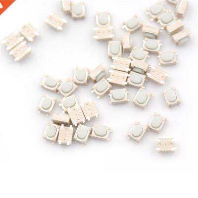 50PCS SMD 4Pin *4*2.5mm White Tactile Tact Push Button Micr