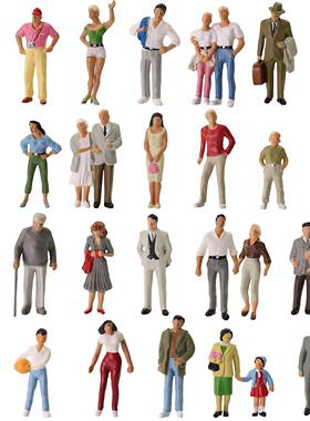 30pcs All Standing O scale People 1:43 Scale Painted Figures