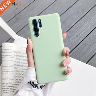 candy color silicone phone case for huawei p30 lite pro p20