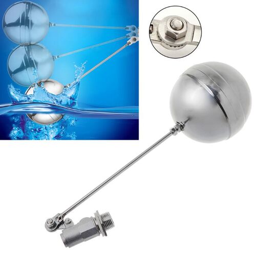 DN15 Male Thread Water Tank Ball Stainless Steel Flow Contro