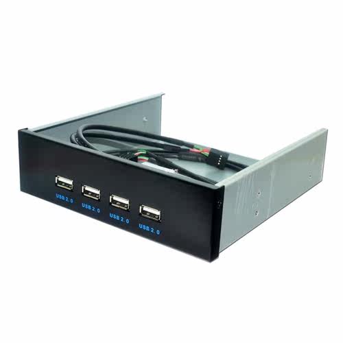 4 Ports USB 2.0 Front Panel USB Hub Splitters Adapter USB 2.