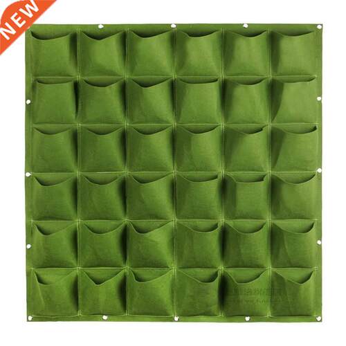 18/36/64 Pockets Green Grow Bags Pla Vertical Garden Veg
