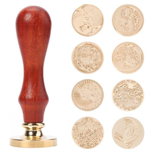 1pc Vintage Sealing Wax Stamp Head Copper Replace Head For