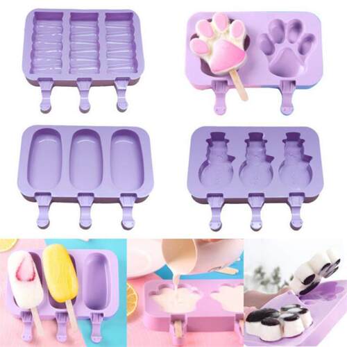 Silicone Ice Cream Mold Reusable Popsicle Molds  Homemade