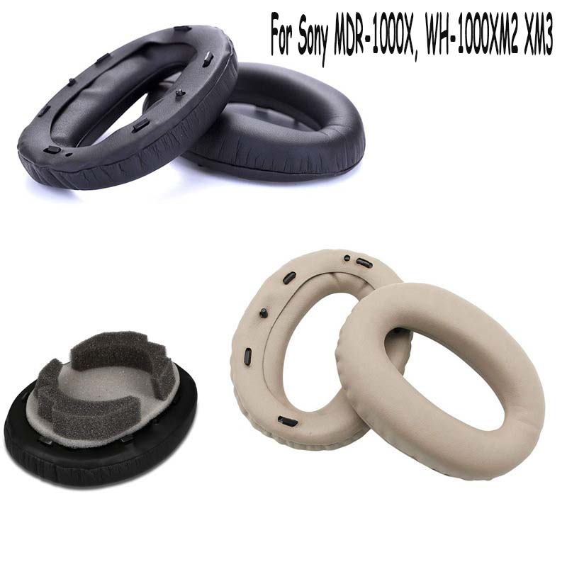 Headphone Ear pads Cushions for Sony MDR 1000X WH 1000XM3 W图片