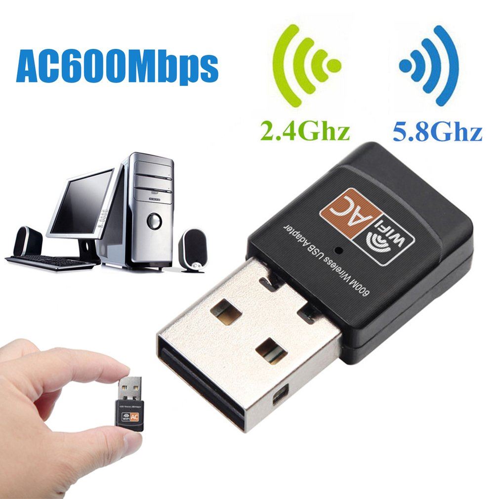 Free Driver USB Wifi Adapter 600Mbps Wi fi Adapter 5ghz Ante