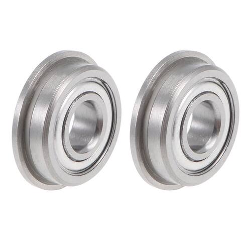 F695ZZ Flange Ball Bearing 5x1x4mm Shielded Chrome Bearings