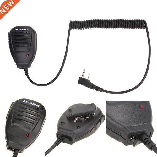 PTT Handheld Speaker Two Way Radio Speaker Microphone For wa